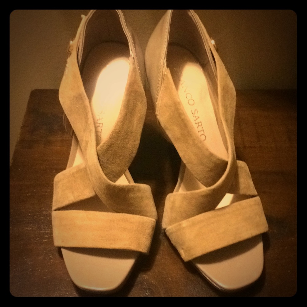 Franco Sarto Suede Finish Heels